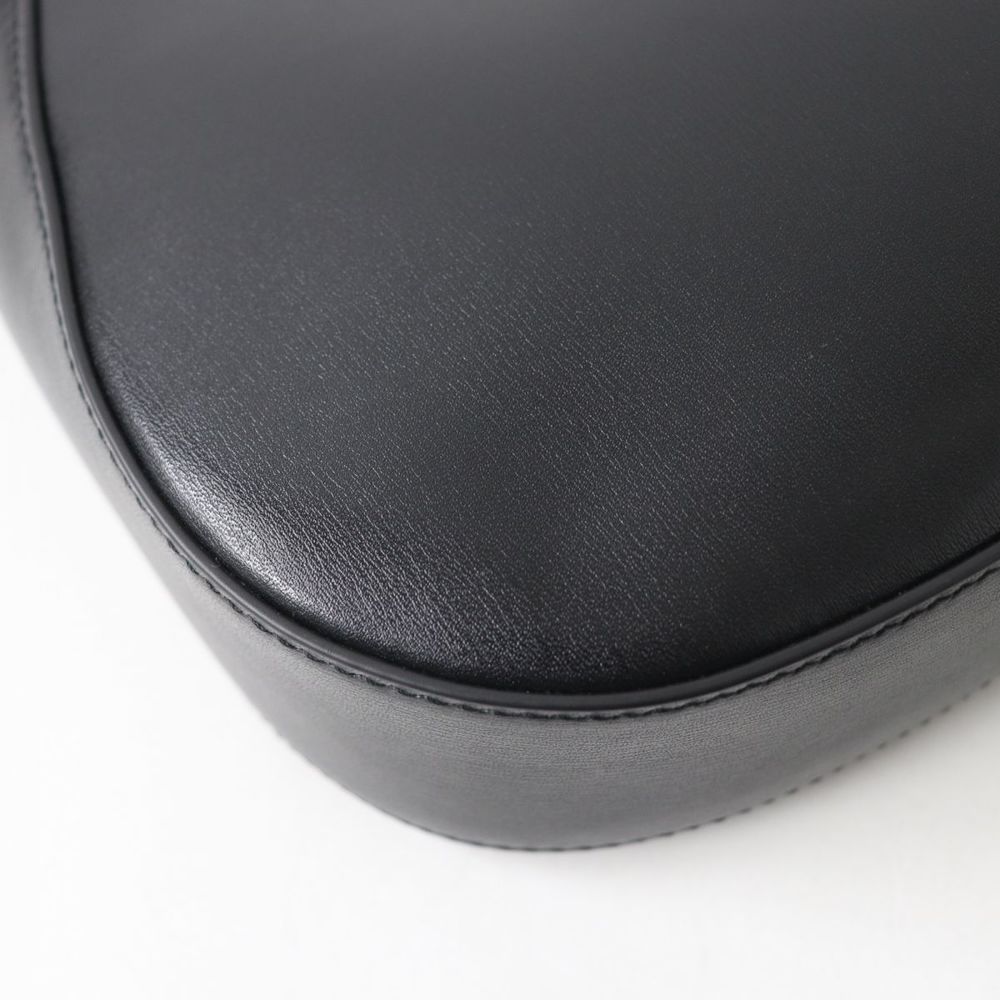 Prada Leather Hardware Triangle Shoulder Logo Gol… - image 6